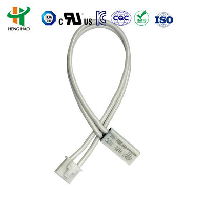 Θερμικός ασφαλειοδιακόπτης αυτόματης επαναφοράς KSD9700 με εύρος θερμοκρασίας 0-250℃ και περίβλημα βακελίτη για εφαρμογές κανονικά κλειστές ή κανονικά ανοιχτές