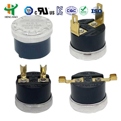 250V 16A Θερμικός διακόπτης διακόπτης Snap Action Bimetallic Θερμοστάτη