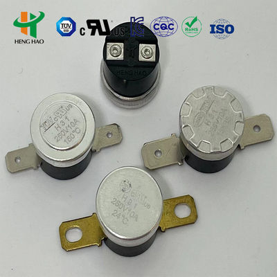 Διακόπτης θερμικής διακοπής KSD301 Bimetallic Thermostat με 100000 κύκλους, 250V 16A και εύρος θερμοκρασίας 0-250℃
