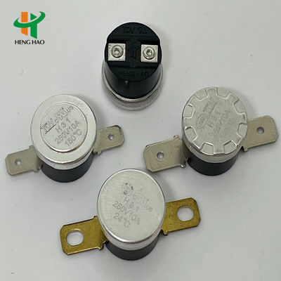 Διακόπτης θερμικής διακοπής KSD301 Bimetallic Thermostat με 100000 κύκλους, 250V 16A και εύρος θερμοκρασίας 0-250℃