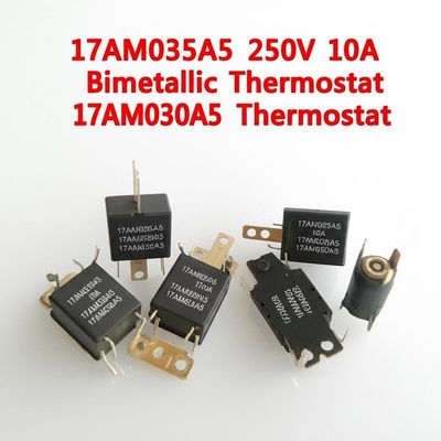 17AM035A5 250V 10A Bimetallic Θερμοστάτης 17AM028A3 17AM029A5 17AM030A5 Θερμοστάτης