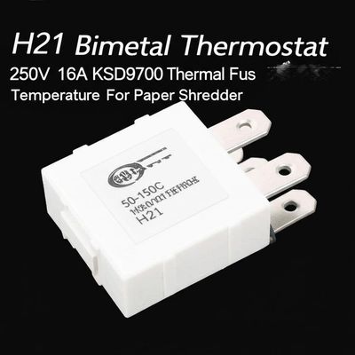 H21 Βιμεταλικός θερμοστάτης 250V 16A 50-150C KSD9700 Θερμικός διακόπτης θερμοκρασίας ασφάλειας για θρυμματιστή χαρτιού