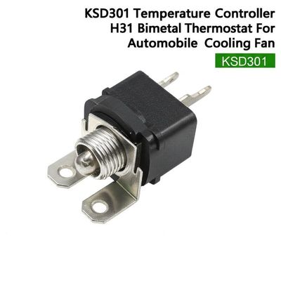 KSD301 H31 Bimetal Thermostat Ρυθμιστής θερμοκρασίας με 100000 κύκλους και εύρος -10~300°C για ανεμιστήρα ψύξης αυτοκινήτων